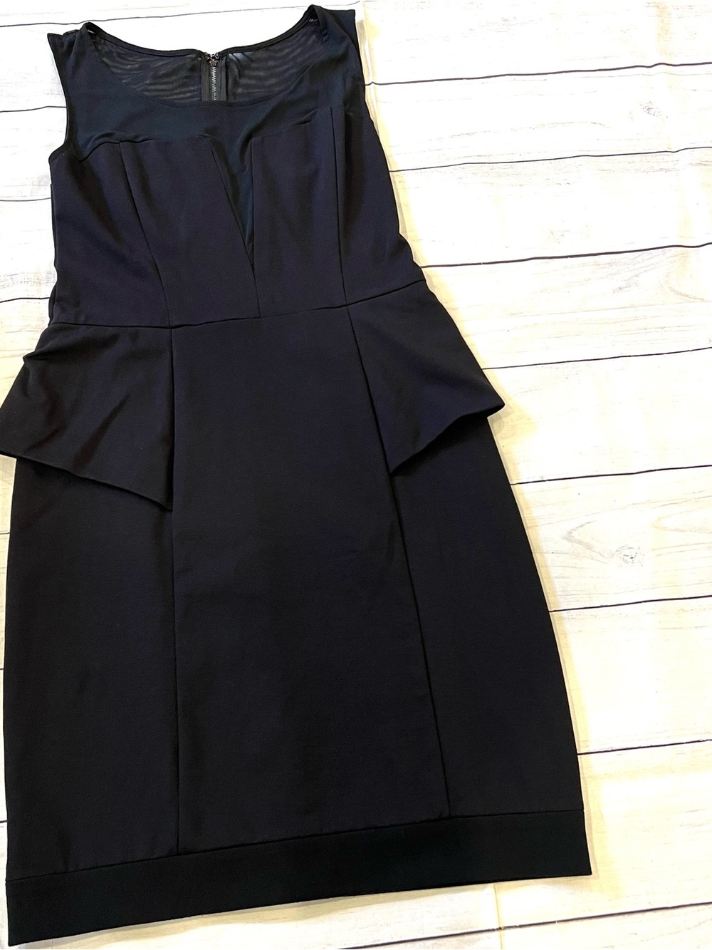 Guess Black Sleeveless Peplum Dress